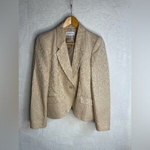Calvin Klein Gold Brocade Party Jacket